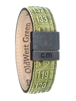 Bracciale Il Centimetro in Pelle OLDWEST GREEN - OLDWEST GREEN
